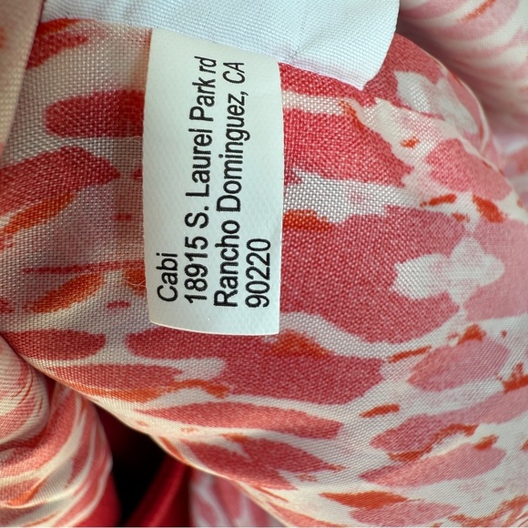 Cabi Women's Red Blazer Jacket Sz 6 Bow Accent Gold Button Casual Office Attire - Picture 8 of 8